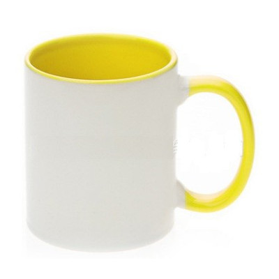 Cana interior si toarta color galben