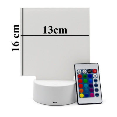 Ramă foto din acril sublimabilă cu telecomandă